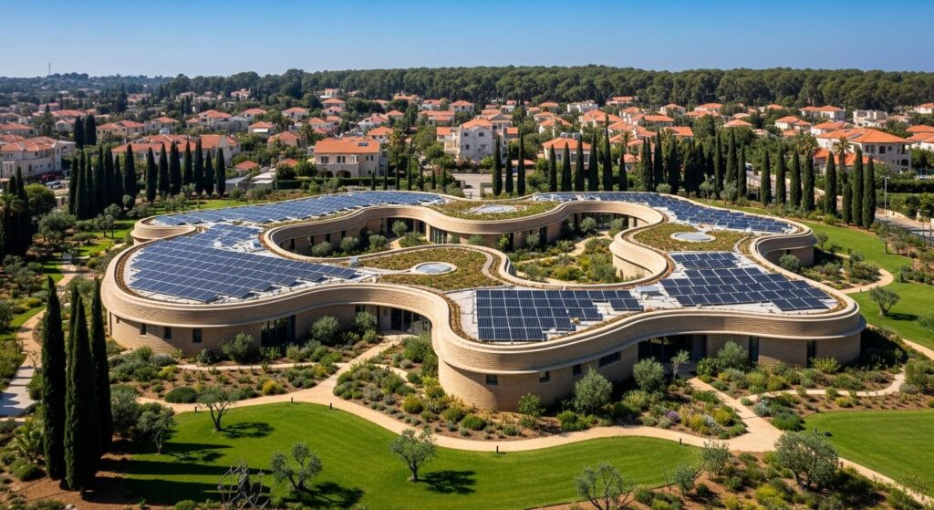 Organic 3D printed concrete building in Israel 2026
